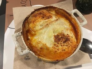 Lasaña vegetaría groumet at Eh Voilà in Valladolid