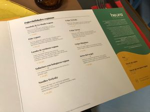 The vegam menu. at Eh Voilà in Valladolid