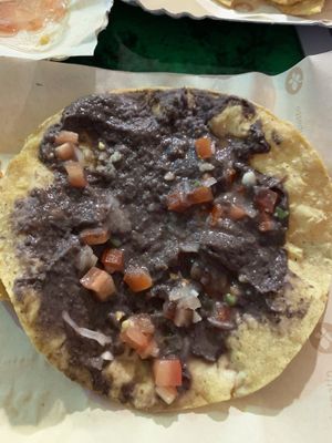 Bean taco at Nahui in Camaiore