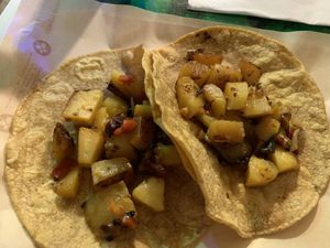 Potatoes taco  at Nahui in Camaiore