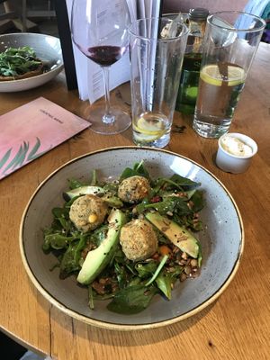 Falafel salad at The Ashton in Bristol