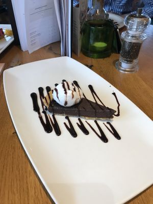 Vegan Chocolate tart at The Ashton in Bristol