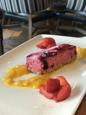 Vegan blackcurrant mousse. So good! at The Ashton in Bristol