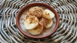 banana cream at Carottes Gingembre in Saint-jean-dangely