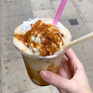 Caramel macadamia milkshake  at The Cream in Barcelona