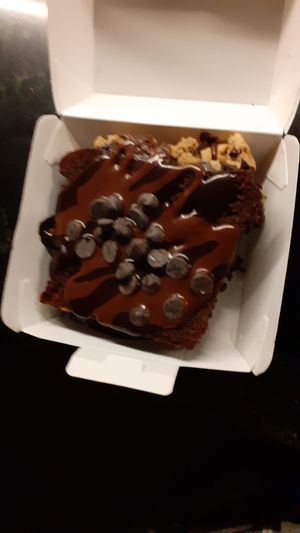 Chocolate cake at The Cream in Barcelona