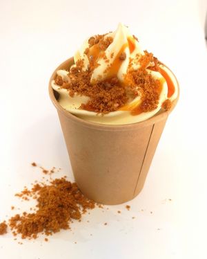 Vegan caramel ice cream at The Cream in Barcelona