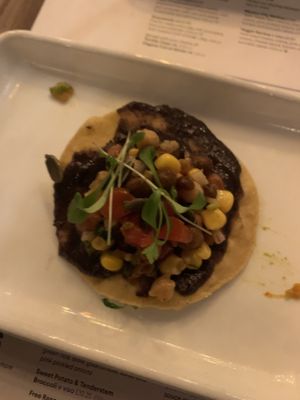 Black bean tostada   at Wahaca in Cardiff