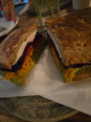 Rainbow sandwich at Café Duet in Stroudsburg