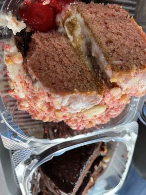 Vegan cakes. These were delicious. And were from a black owned business  at Jax Veg Fest in Jacksonville