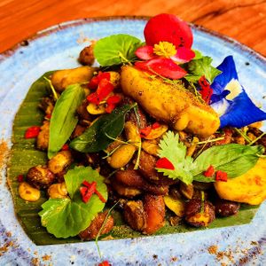 Peanuts-Balinese natives..lots of protein-organic-unique taste at Indigo Herbal Kitchen in Ubud