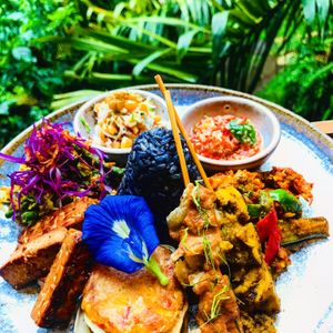 Happy-healthy-healing -herbal food #indigoherbalkitchen at Indigo Herbal Kitchen in Ubud
