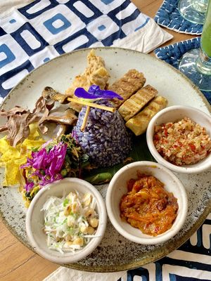 Nasi campur at Indigo Herbal Kitchen in Ubud