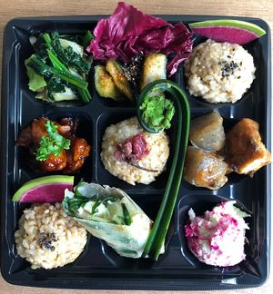 Take-out bentos ¥1,350(tax incl.). Available by reservation only  to avoid food waste🌏🌳 Please send order to klasina.hiro@gmail.com by 12:00 noon a day before the desired da at Klasina in Tokyo