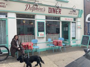   at Delphine's Diner in Aldeburgh