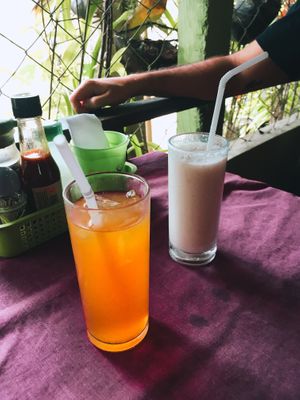 ice tea & shake at Namaskar Vegetarian Restaurant in Puerto Princesa