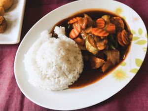 sweet & sour at Namaskar Vegetarian Restaurant in Puerto Princesa