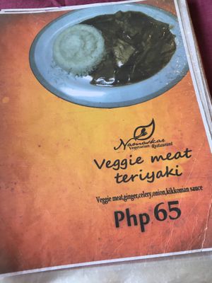 veggie dish at Namaskar Vegetarian Restaurant in Puerto Princesa