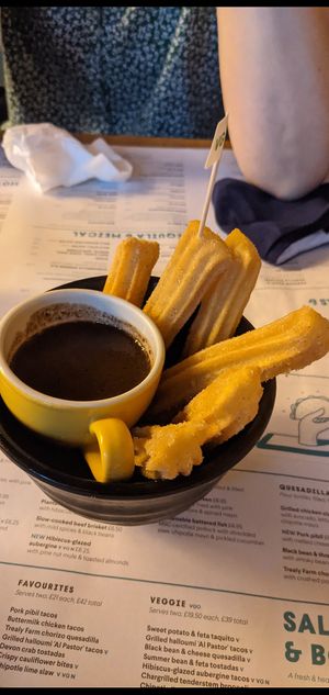 Vegan churros at Wahaca - Southbank Centre in South East London