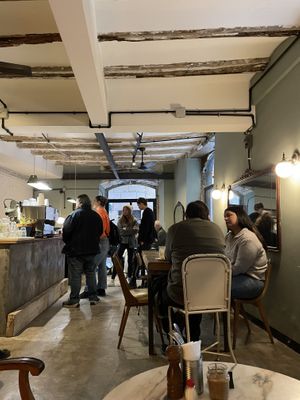 Inside  at La Masala Cafe in Barcelona