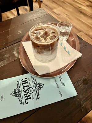 Ice coconut coffe  at Rustic - Vegan Cafe & Shop in Kolarovo