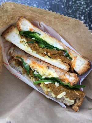 Club toastie at Seitan's Lot in Glasgow