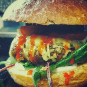 Earth Fed Burger at Seitan's Lot in Glasgow