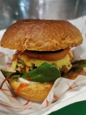 Earth Fed Burger at Seitan's Lot in Glasgow