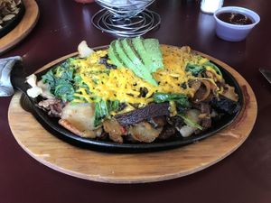 Veggie skillet! at Sunshine Grille in Fork