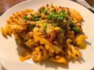 Animal fries at Bowhead Pub in Montreal