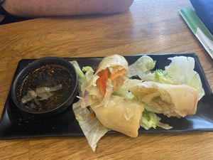 Vegetable spring rolls  at Ebisu in Weston-super-mare