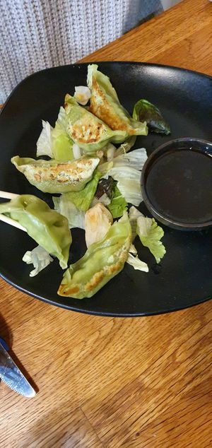 Vegetable gyozas at Ebisu in Weston-super-mare
