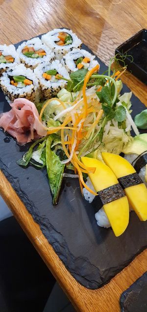 Veggie combo roll (veggie, mango, avocado) at Ebisu in Weston-super-mare