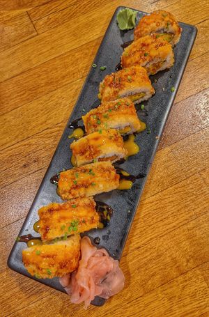 Pumpkin katsu roll (7.5/10) at Ebisu in Weston-super-mare