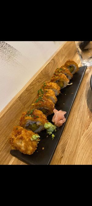 Katsu pumpkin rolls at Ebisu in Weston-super-mare