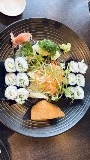 Vegan sushi selection   at Ebisu in Weston-super-mare
