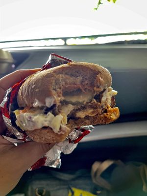 Nashville Hot Chick’n is one of the best sandwiches ever!! at Down to Earth - Store and Deli in Honolulu