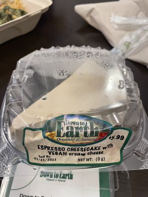 Espresso cheesecake  at Down to Earth - Store and Deli in Honolulu