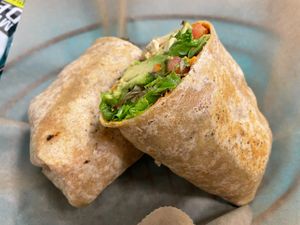 Very Vegan Wrap at Sea Salt Healthy Kitchen in St Simons