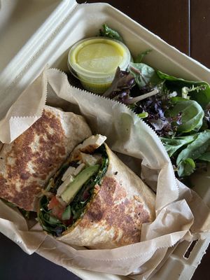 Very Vegan Wrap at Sea Salt Healthy Kitchen in St Simons