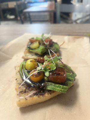 Bruschetta  at Sea Salt Healthy Kitchen in St Simons