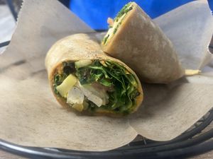 Very Vegan Wrap  at Sea Salt Healthy Kitchen in St Simons