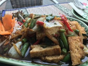 Pad Gra Pau Dao Hu (157) at Bai Bua Thai in Wiesbaden