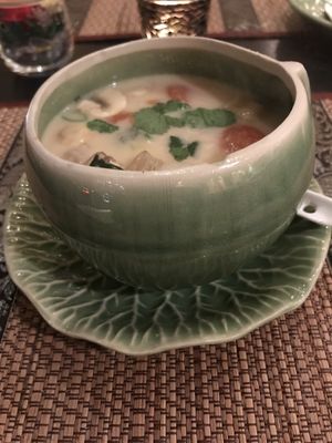 Tom Kha Pak (Starter soup, 4,60€) at Bai Bua Thai in Wiesbaden