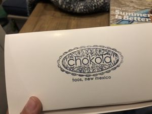 Cute packaging at Chokolá in Taos