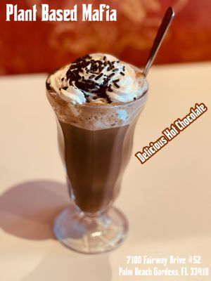 Hot Chocolate never tasted so yummy at Plant Based Mafia in Palm Beach Gardens