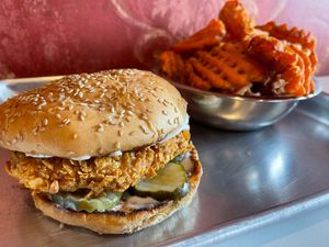 The Not So Chick Filet  at Plant Based Mafia in Palm Beach Gardens