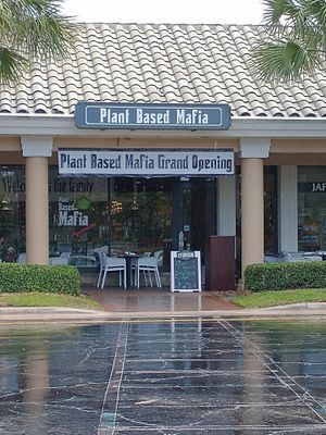 The inside is amazing. at Plant Based Mafia in Palm Beach Gardens