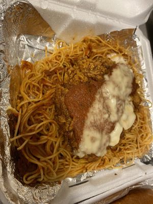 Chicken parm! at Plant Based Mafia in Palm Beach Gardens