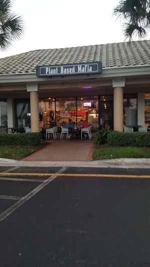 Outside at Plant Based Mafia in Palm Beach Gardens